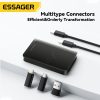 Essager 4 in 1, Multifunctional, Organizator cabluri, Incarcare rapida 60W, Multifunctional, Organizator cabluri, Suport de telefon, Adaptor Type-C,-min